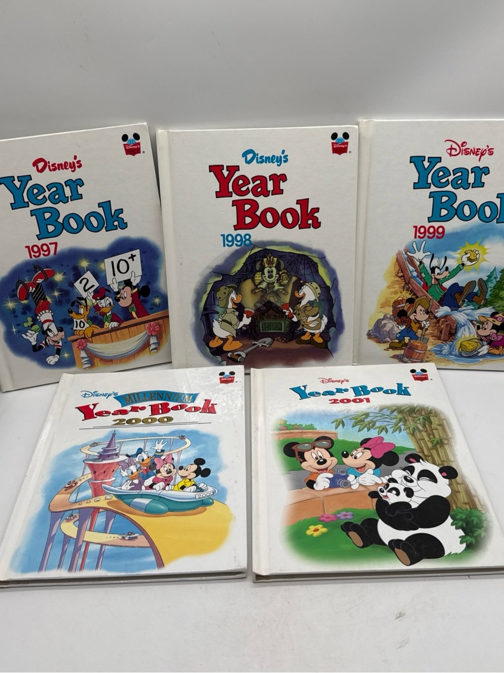 Vintage Disney Year Book 1997-2001 Hardcover Kids Collection - Like New